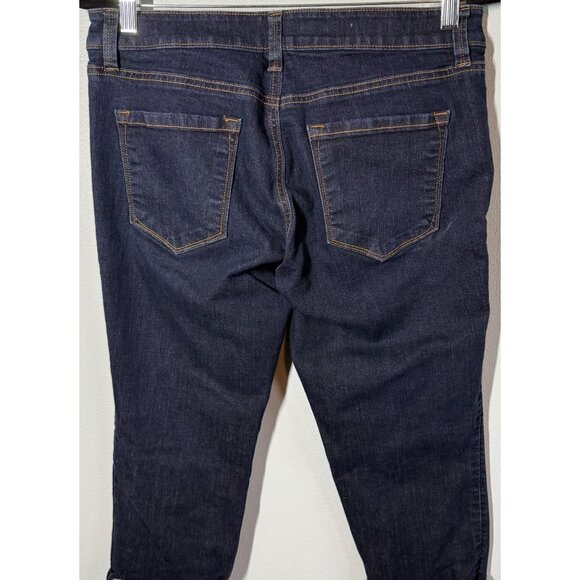 LOFT Modern Crop Jeans Womens 29/8 Dark Wash Carpi High Waist - Picture 5 of 11